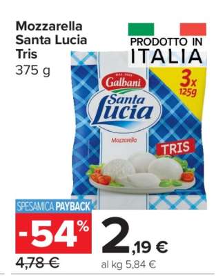Mozzarella Santa Lucia Tris
