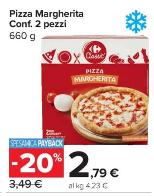 Pizza Margherita Conf. 2 pezzi