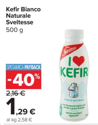 Kefir Bianco Naturale Sveltesse