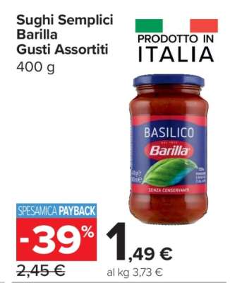 Sughi Semplici Barilla Gusti Assortiti