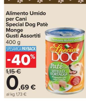 Alimento Umido per Cani Special Dog Patè Monge Gusti Assortiti