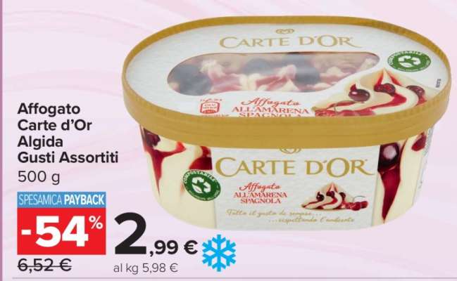 Affogato Carte d’Or Algida Gusti Assortiti
