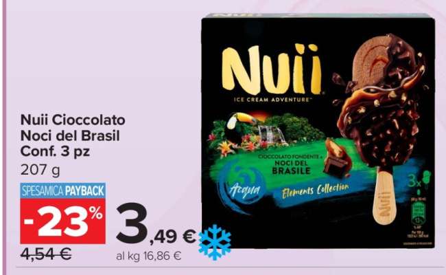 Nuii Cioccolato Noci del Brasil Conf. 3 pz