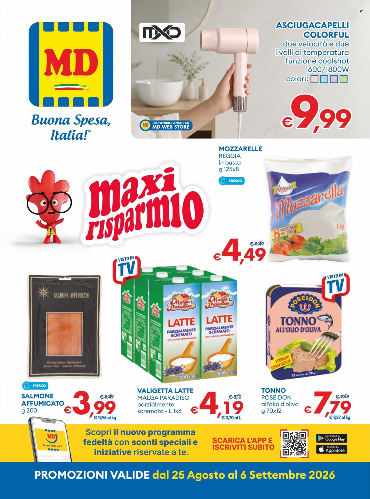 Volantino MD Discount - 25/8/2026 - 6/9/2026. Pagina 1