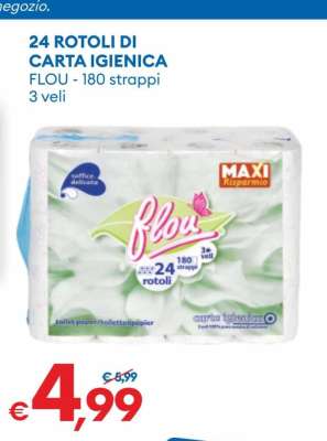 24 ROTOLI DI CARTA IGIENICA