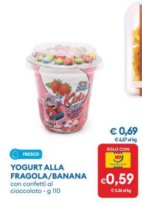 YOGURT ALLA FRAGOLA/BANANA