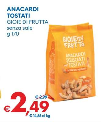 Anacardi tostati