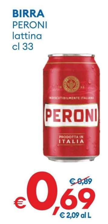 BIRRA PERONI lattina cl 33