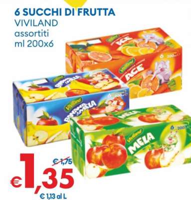 6 SUCCHI DI FRUTTA