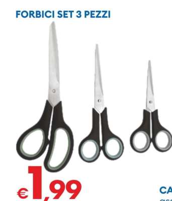 FORBICI SET 3 PEZZI