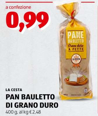 LA CESTA PAN BAULETTO DI GRANO DURO