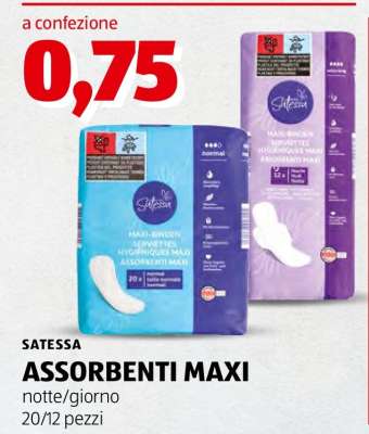 SATESSA ASSORBENTI MAXI