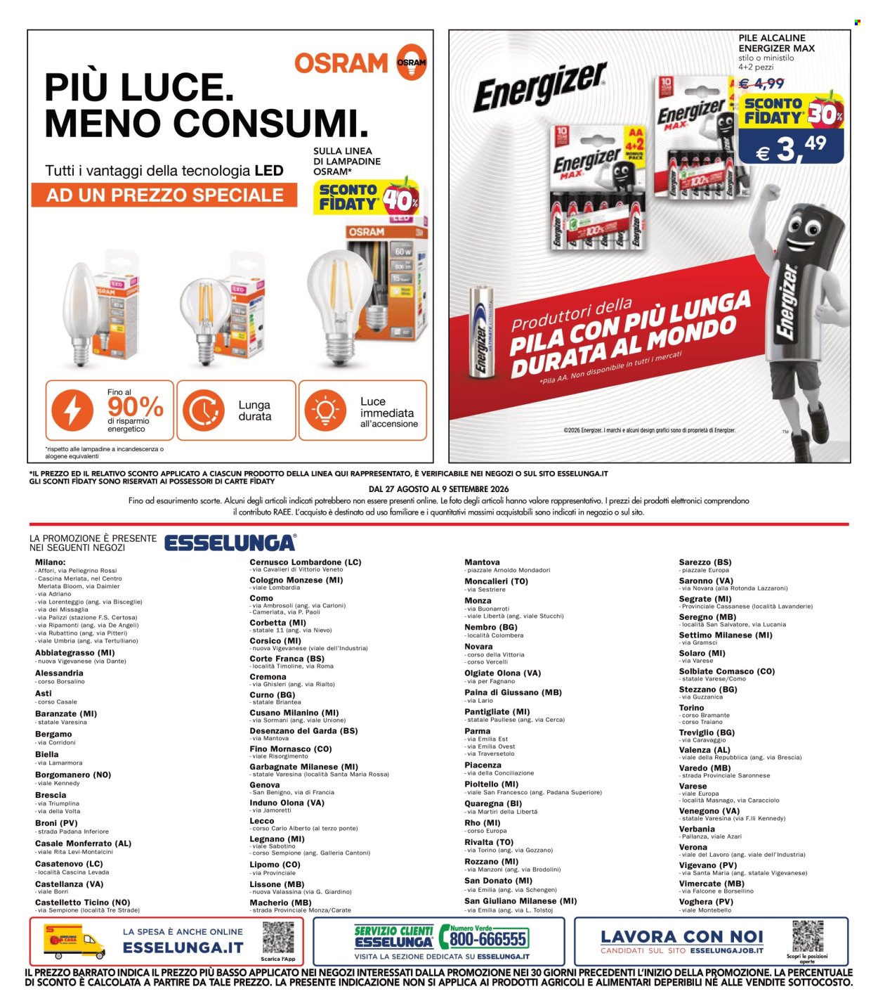Volantino Esselunga - 27/8/2026 - 9/9/2026. Pagina 8