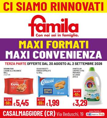 Volantino Famila - 20/8/2026 - 2/9/2026.
