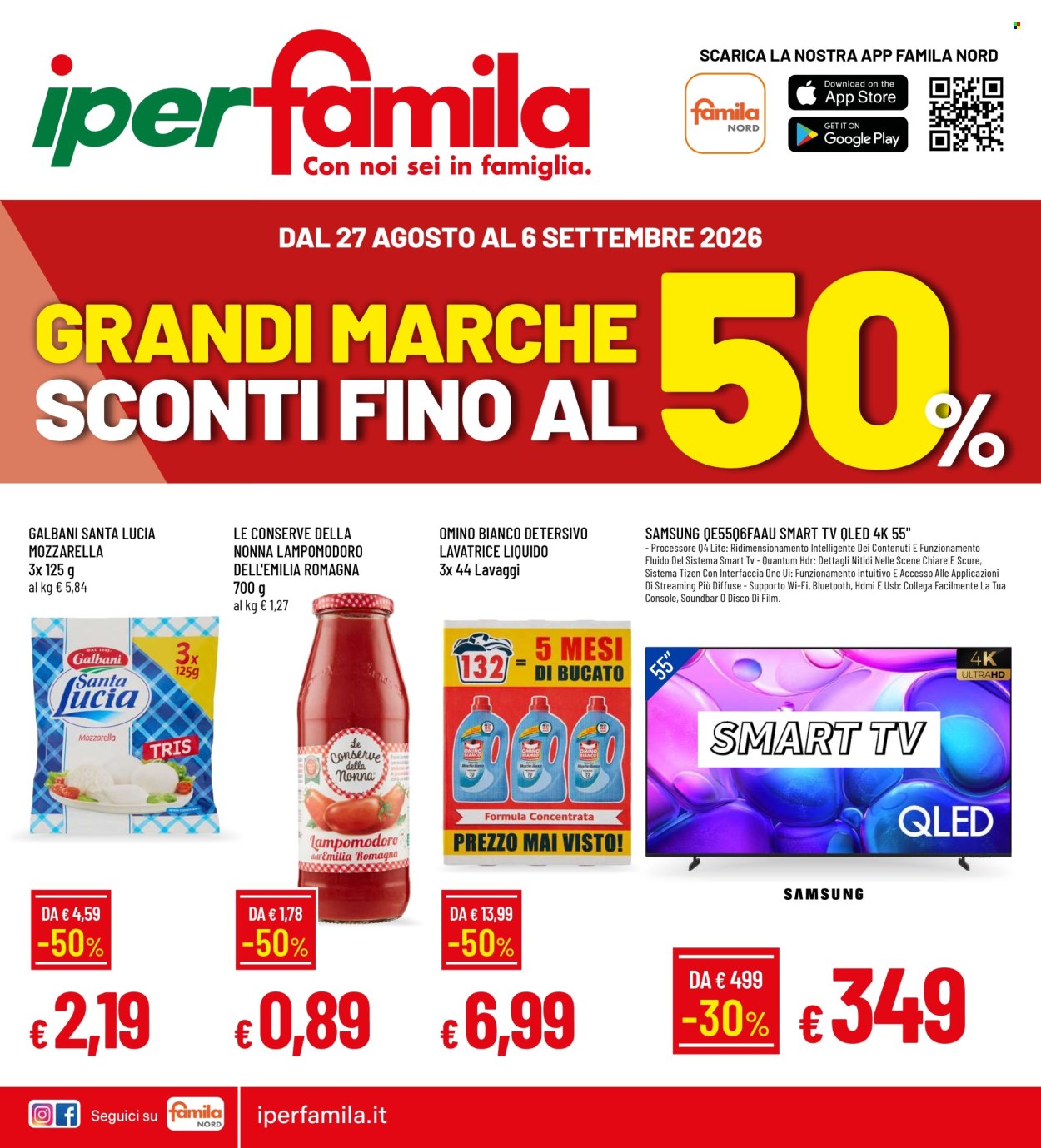 Volantino Famila - 27/8/2026 - 6/9/2026. Pagina 1