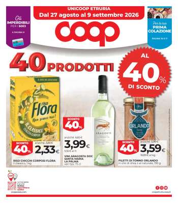 Volantino Coop - 27/8/2026 - 9/9/2026.