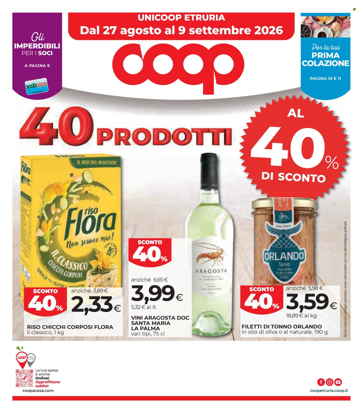 Leták Coop - 27.8.2026 - 9.9.2026. Strana 1