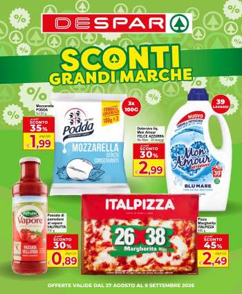 Volantino Despar - 27/8/2026 - 9/9/2026.