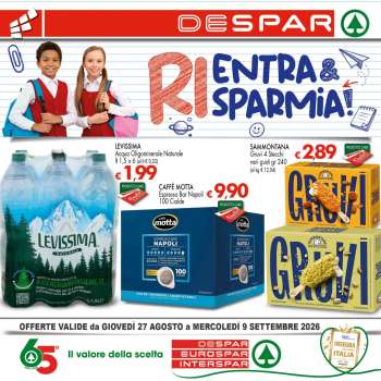 Volantino Eurospar - 27/8/2026 - 9/9/2026.