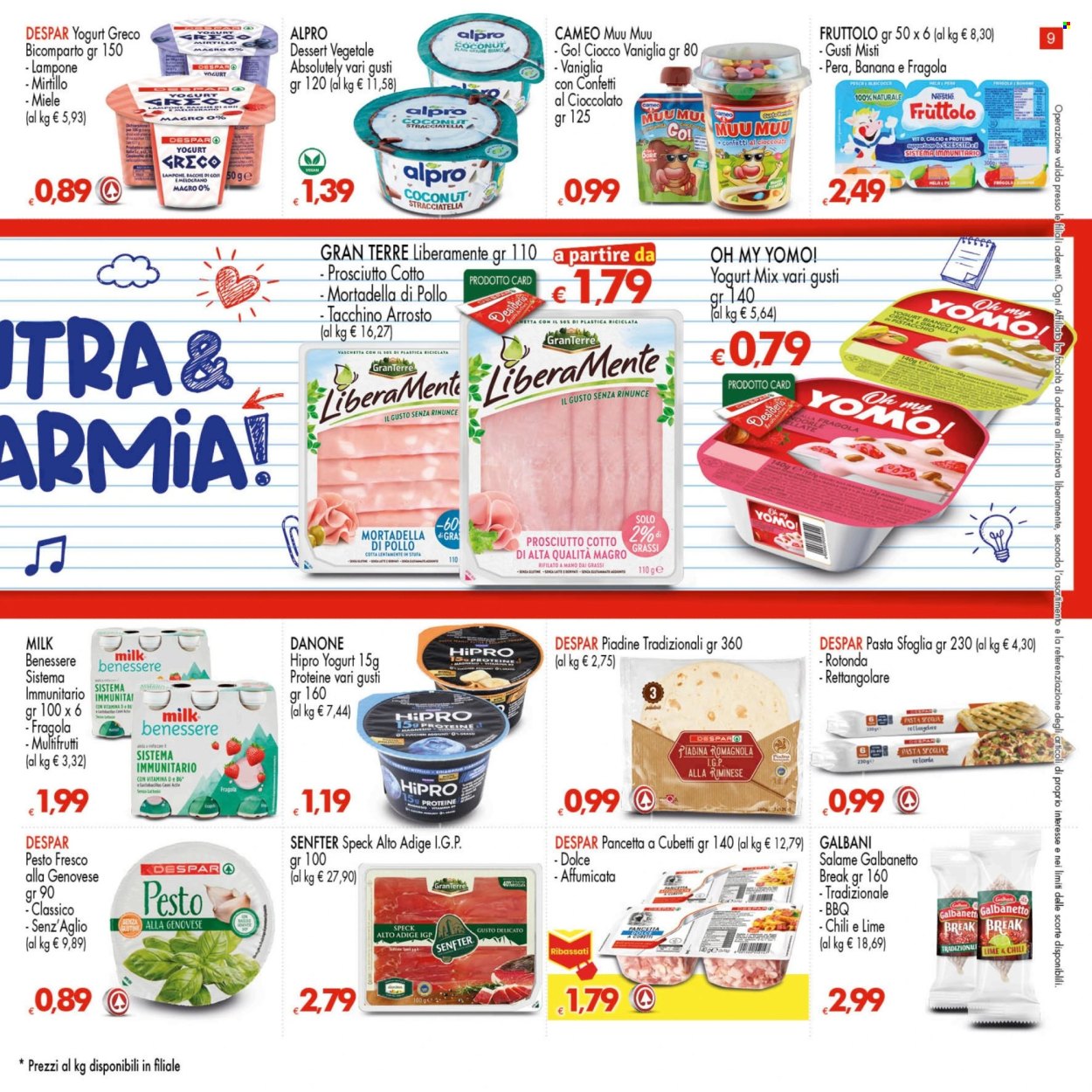 Leták Eurospar - 27.8.2026 - 9.9.2026. Strana 9