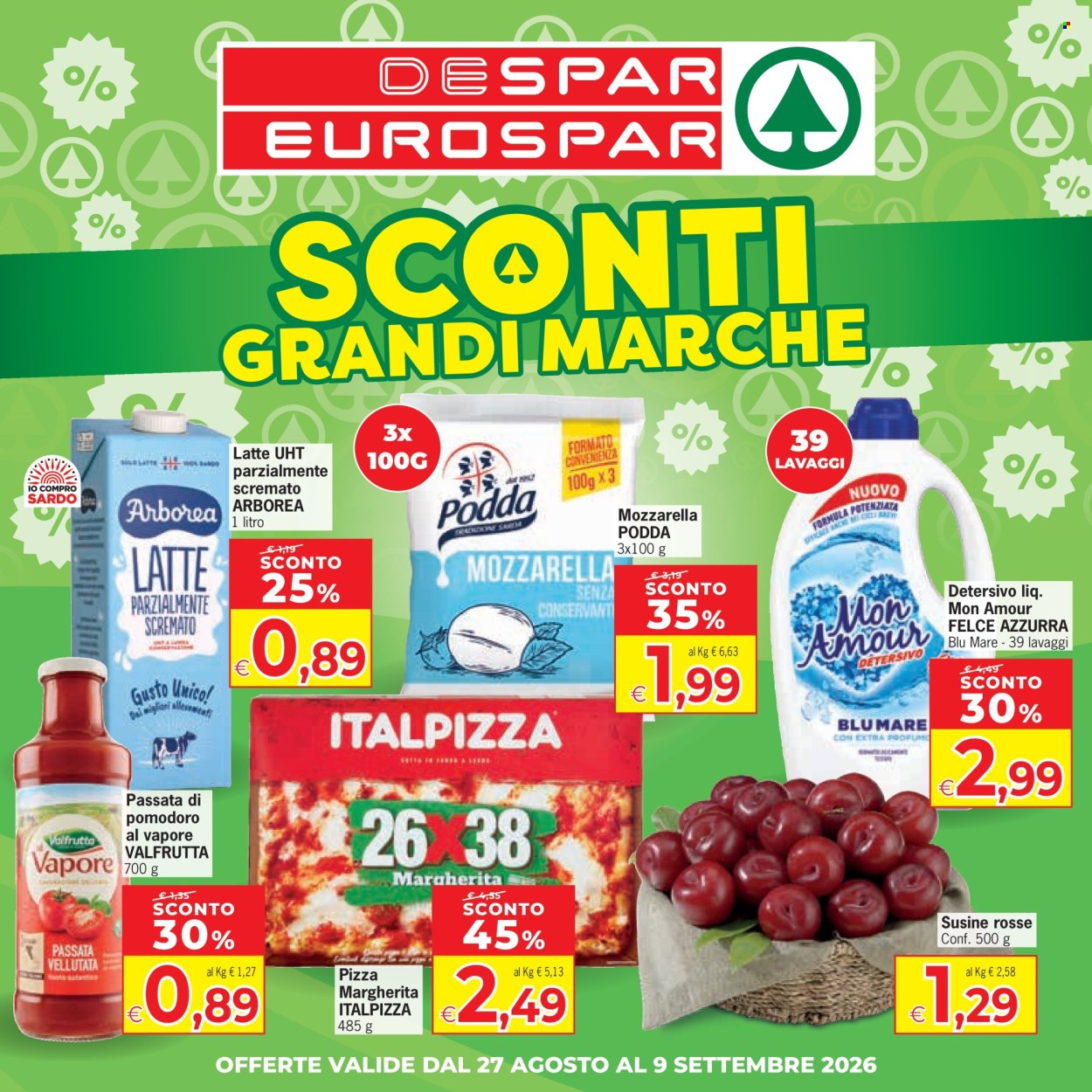 Volantino Eurospar - 27/8/2026 - 9/9/2026. Pagina 1