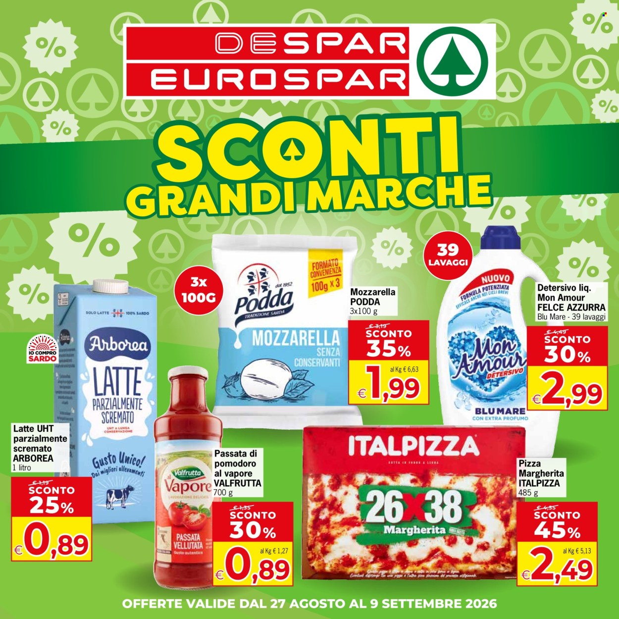 Volantino Eurospar - 27/8/2026 - 9/9/2026. Pagina 1