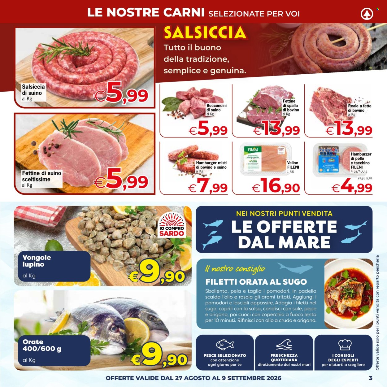 Leták Eurospar - 27.8.2026 - 9.9.2026. Strana 3