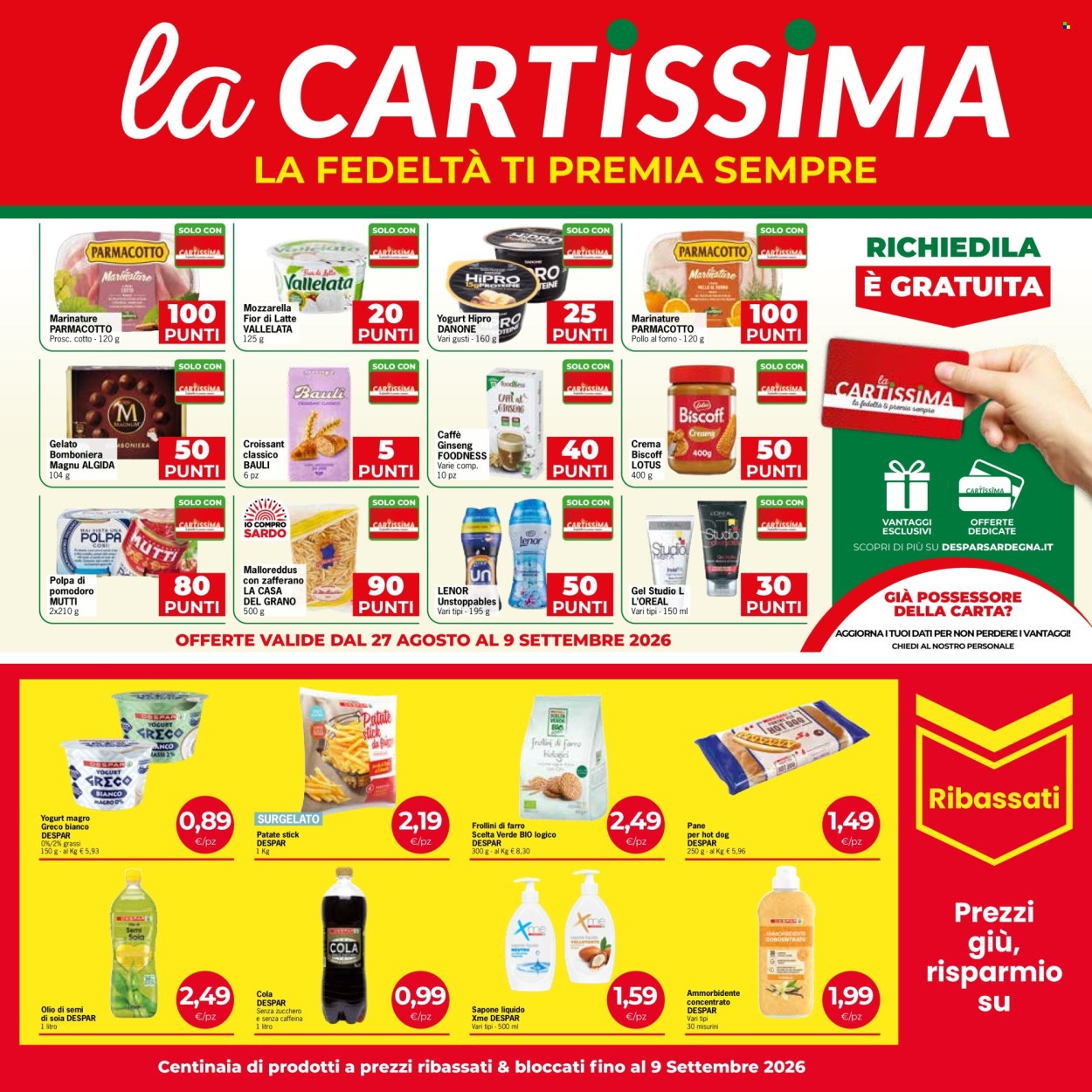 Leták Eurospar - 27.8.2026 - 9.9.2026. Strana 7