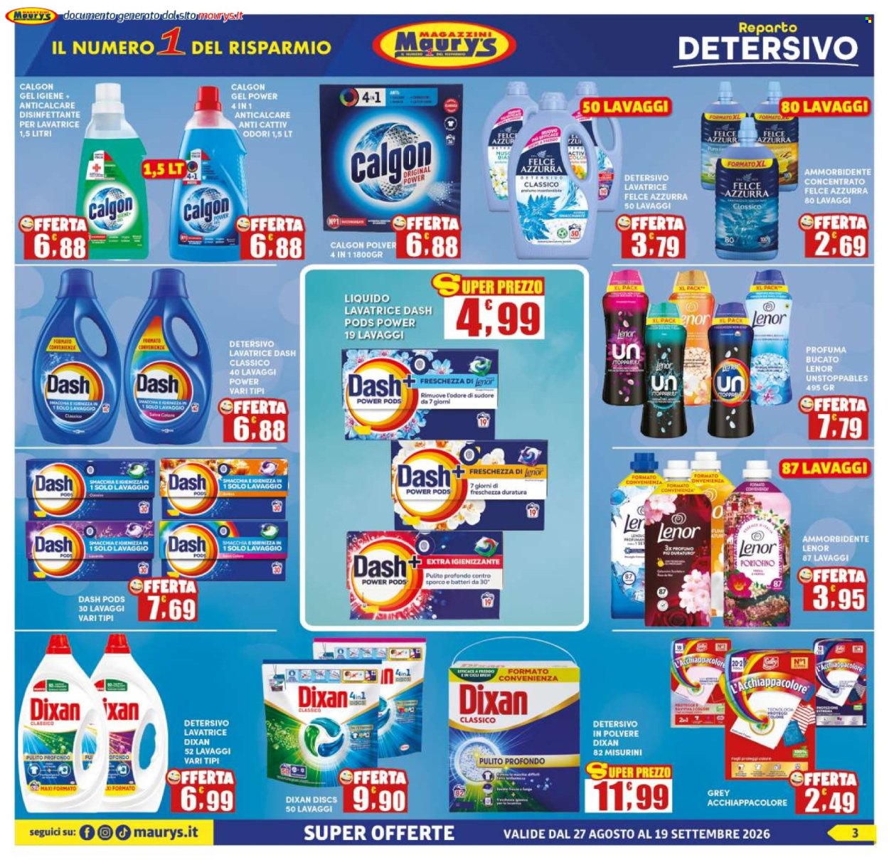 Leták Maury's - 27.8.2026 - 19.9.2026. Strana 3