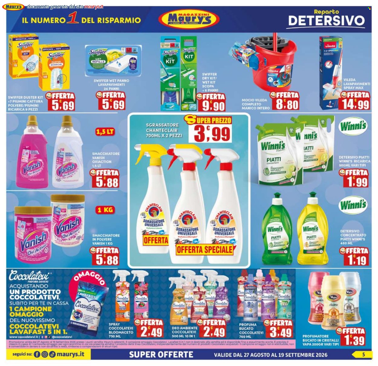Leták Maury's - 27.8.2026 - 19.9.2026. Strana 5