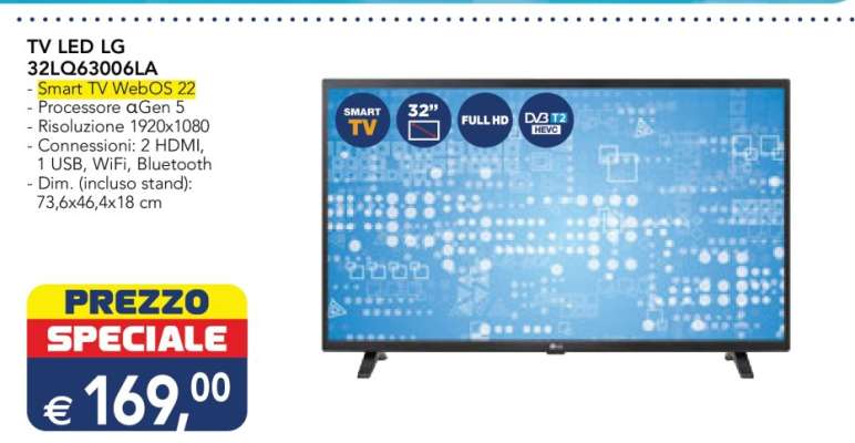 TV LED LG 32LQ63006LA