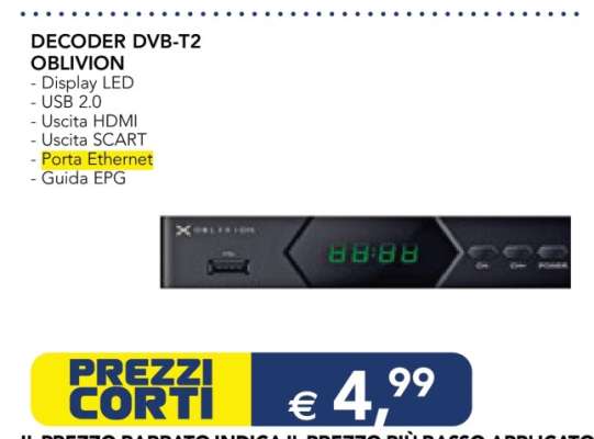DECODER DVB-T2 OBLIVION