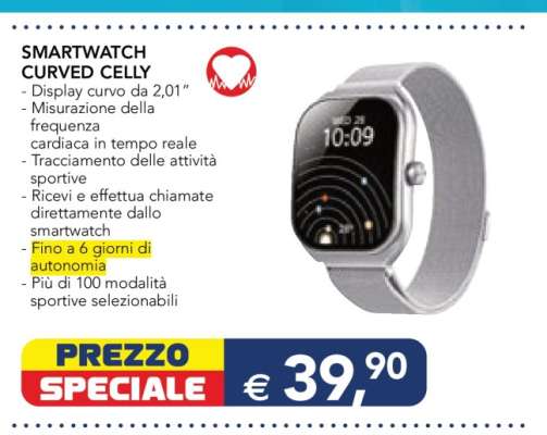 SMARTWATCH CURVED CELLY