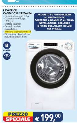 LAVATRICE CANDY CS4 272DWB4