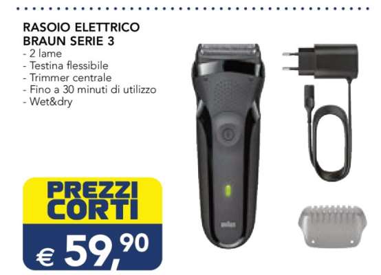 RASOIO ELETTRICO BRAUN SERIE 3