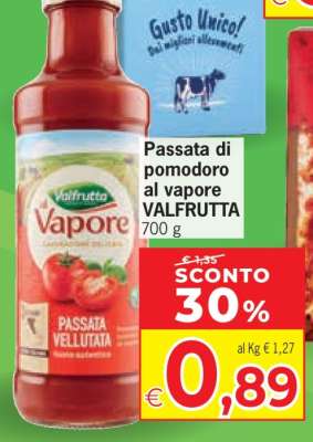 Passata di pomodoro Al vapore Valfrutta