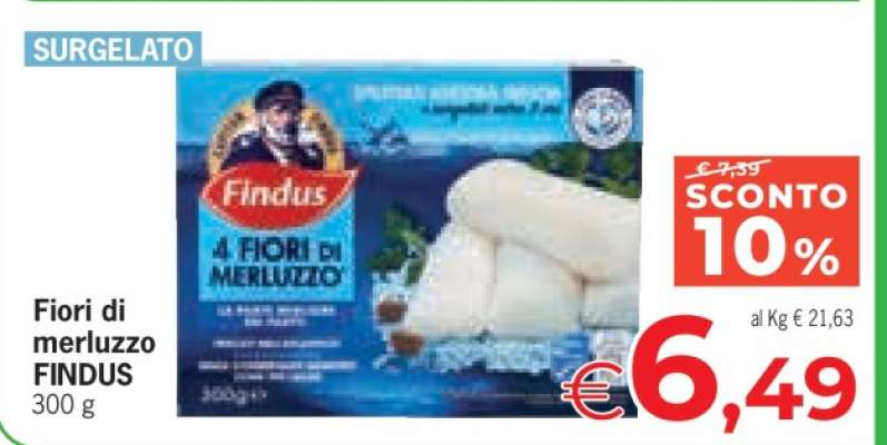 FIORI DI MERLUZZO FINDUS