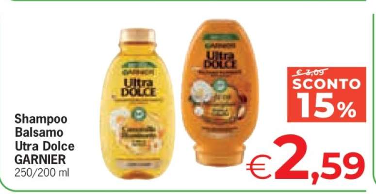 SHAMPOO, BALSAMO ULTRA DOLCE GARNIER