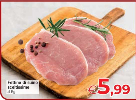 Fettine di suino sceltissime