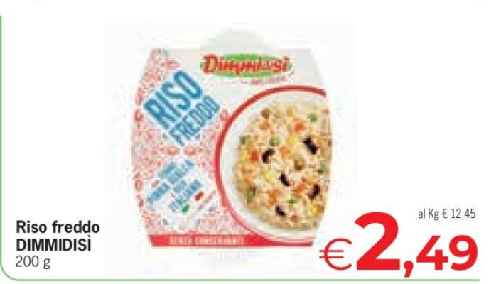 Riso freddo DIMMIDISÌ