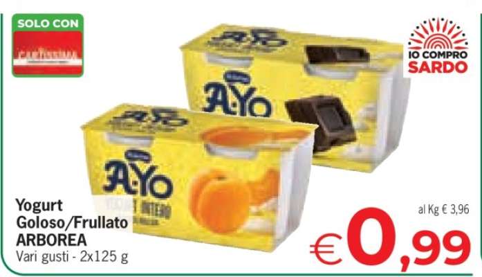 Yogurt Goloso/Frullato ARBOREA