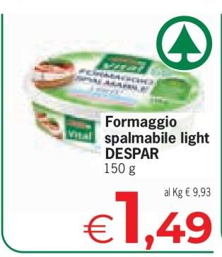 Formaggio spalmabile light DESPAR