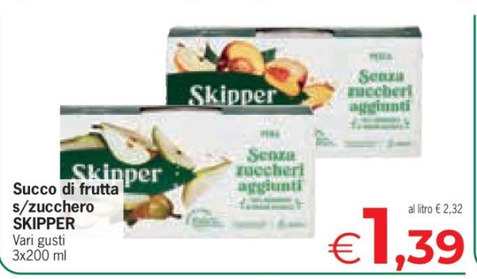Succo di frutta s/zucchero SKIPPER