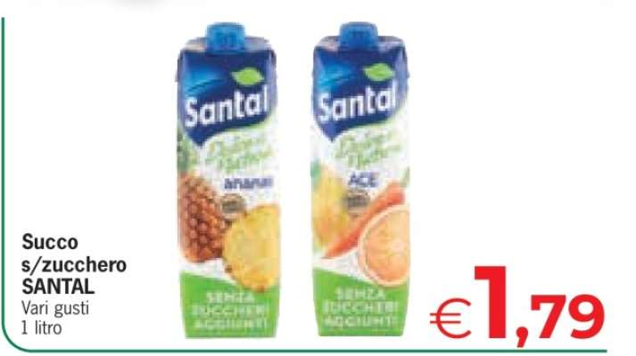 Succo s/zucchero SANTAL