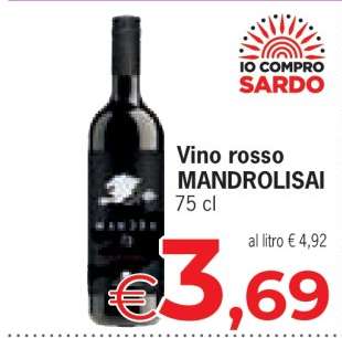 Vino rosso MANDROLISAI