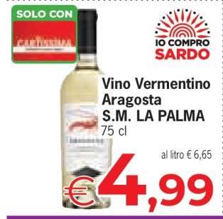 Vino Vermentino Aragosta