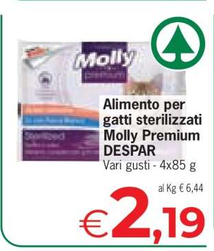 Alimento per gatti sterilizzati Molly Premium DESPAR