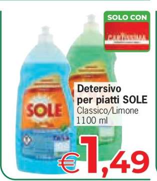 Detersivo per piatti SOLE