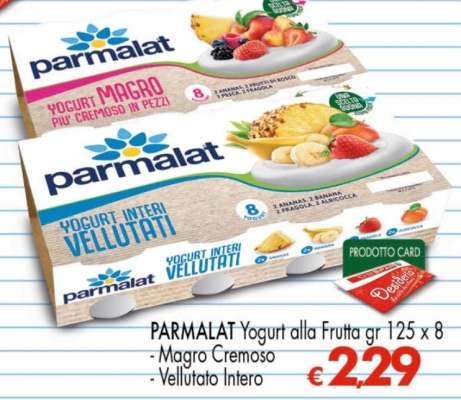 PARMALAT Yogurt alla Frutta gr 125 x 8