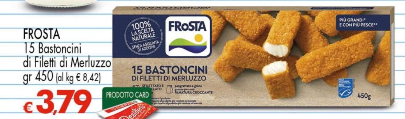 FROSTA 15 Bastoncini di Filetti di Merluzzo